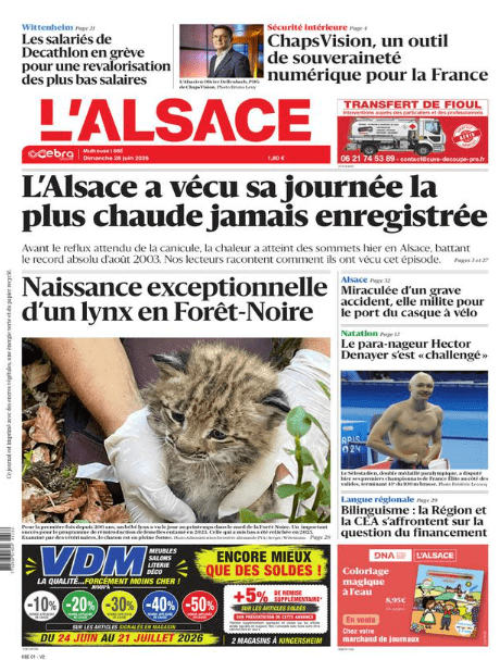 Alsace ថ្ងៃទី 28 ខែមិថុនា ឆ្នាំ 2026