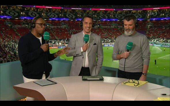 Ian Wright, Gary Neville និង Roy Keane Ian Wright, Gary Neville និង Roy Keane