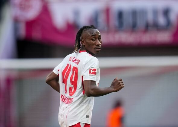 Yan Diomande (RB Leipzig) មើលការប្រកួតថ្ងៃទី 33 1.Bundesliga, RB Leipzig និង St. Pauli, Red Bull Arena, Leipzig, Germany Yan Diomande (RB Leipzig) មើលការប្រកួតថ្ងៃទី 33 1.Bundesliga, RB Leipzig និង St. Pauli, Red Bull Arena, Leipzig, Germany