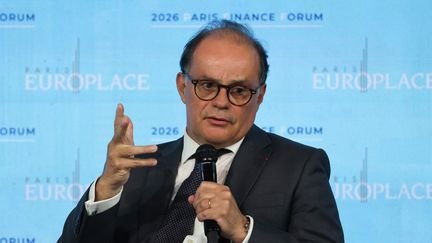 អភិបាលថ្មីនៃ Banque de France លោក Emmanuel Moulin ថ្ងៃទី 9 ខែមិថុនា ឆ្នាំ 2026 នៅទីក្រុងប៉ារីស។ (LUDOVIC MARIN / AFP)