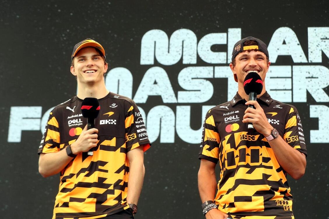 Oscar Piastri និង Lando Norris នៅថ្ងៃសៅរ៍ទី 6 ខែមិថុនានេះ។ 