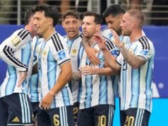Messi បានបង្កើតកំណត់ត្រាស៊ុតបញ្ចូលទីនៅ World Cup ហើយក្រុមការពារតំណែងជើងឯកអាហ្សង់ទីនឡើងដល់វគ្គជម្រុះ