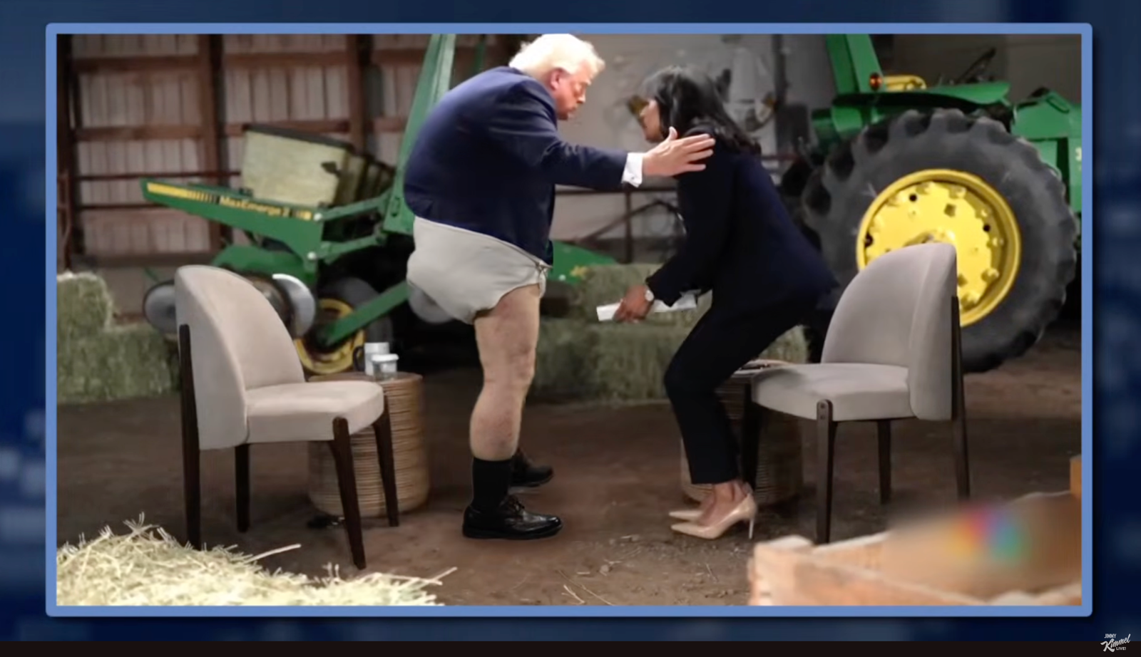 លោក Jimmy Kimmel បានប្រើ AI ដើម្បីចំអកឱ្យលោកប្រធានាធិបតី Donald Trump ចាកចេញភ្លាមៗពីបទសម្ភាសន៍នាពេលថ្មីៗនេះ ដែលម្ចាស់ផ្ទះបានពិពណ៌នាថាជា