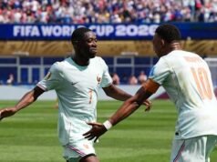 ខ្សែប្រយុទ្ធបារាំង Ousmane Dembélé ស៊ុតបានបីគ្រាប់ទល់នឹងន័រវេសក្នុងតង់ទីមួយនៃការប្រកួត World Cup