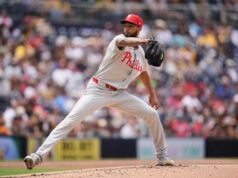 តារា Phillies Sánchez កំពុងស្ថិតក្នុងកំណត់ត្រា MLB របស់ Hershiser ជាមួយនឹង 44 2/3 shutout ជាប់ៗគ្នា