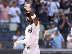 Jazz Chisholm Jr. ខ្ចីដំបងពី Aaron Judge ហើយវាយបកទៅផ្ទះវិញ 3 ដង ដើម្បីនាំមុខ Yankees លើ Red Sox 6-1