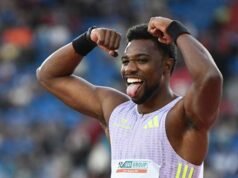 Noah Lyles រត់ក្នុងថិរវេលាល្អបំផុតក្នុងពិភពលោក១៤.៦៧វិនាទីដើម្បីឈ្នះការរត់ចម្ងាយ១៥០ម៉ែត្រក្នុងព្រឹត្តិការណ៍ Golden Spike Run