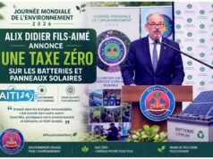 ទិវាបរិស្ថានពិភពលោក៖ Alix Didier Fils-Aimé ប្រកាសមិនយកពន្ធលើថ្ម និងបន្ទះស្រូបពន្លឺព្រះអាទិត្យ។ ព័ត៌មានចុងក្រោយពីប្រទេសហៃទី៖ នយោបាយ សន្តិសុខ សេដ្ឋកិច្ច វប្បធម៌។
