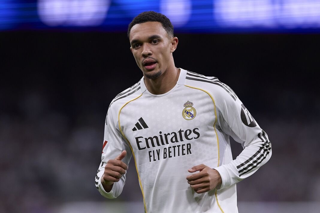 Trent Alexander-Arnold របស់ Real Madrid CF ត្រូវបានគេមើលឃើញថាកំពុងធ្វើសកម្មភាព