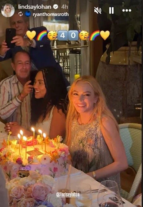 Lindsay Lohan កំពុងធ្វើឱ្យមានការរំភើបចិត្តក្នុងការផ្សះផ្សាជាមួយនឹងរូបរាងដ៏កម្ររបស់នាងជាមួយនឹងឪពុករបស់នាង Michael