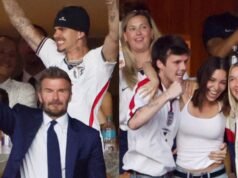 David Beckham និង Liam Gallagher ដឹកនាំការអបអររបស់តារាល្បីៗ ខណៈដែលអង់គ្លេសឈានដល់វគ្គពាក់កណ្តាលផ្តាច់ព្រ័ត្រ World Cup
