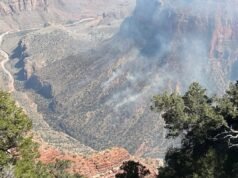 ភ្លើងកំពុងឆេះនៅ Grand Canyon បន្ទាប់ពីផ្ទៃដីជិត 150,000 ហិកតាបានឆេះកាលពីឆ្នាំមុន