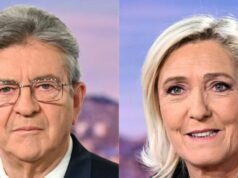 Marine Le Pen គឺជាការនាំមុខយ៉ាងច្បាស់ Jean-Luc Mélenchon កំពុងខិតជិតដល់ទឹកទីពីរ