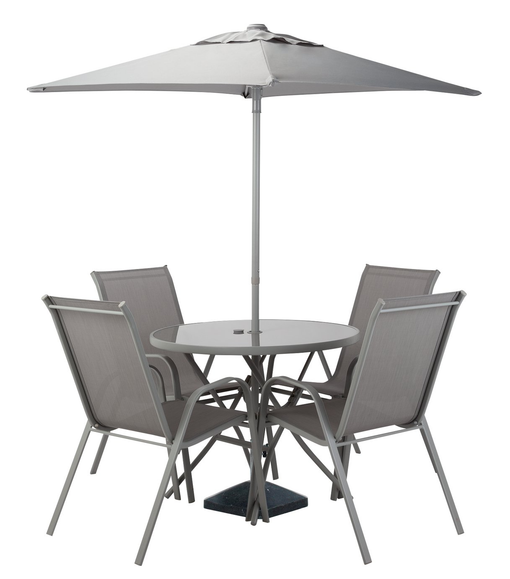 រូបថតរបស់ Argos Home Sicily 4 Seater Metal Patio Set