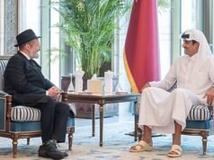 Rabbis ធ្វើទស្សនកិច្ចនៅ Emir of Qatar ដើម្បីចូលរួមរំលែកទុក្ខ និងបង្ហាញពីសាមគ្គីភាពអន្តរជំនឿរបស់ពួកគេ