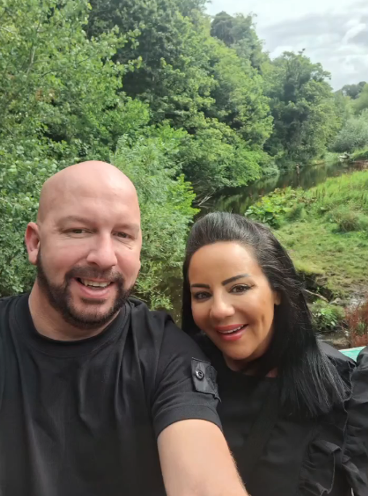 Lee Greenan ជាមួយអតីតដៃគូរបស់គាត់ Vikki Soloman ។ 