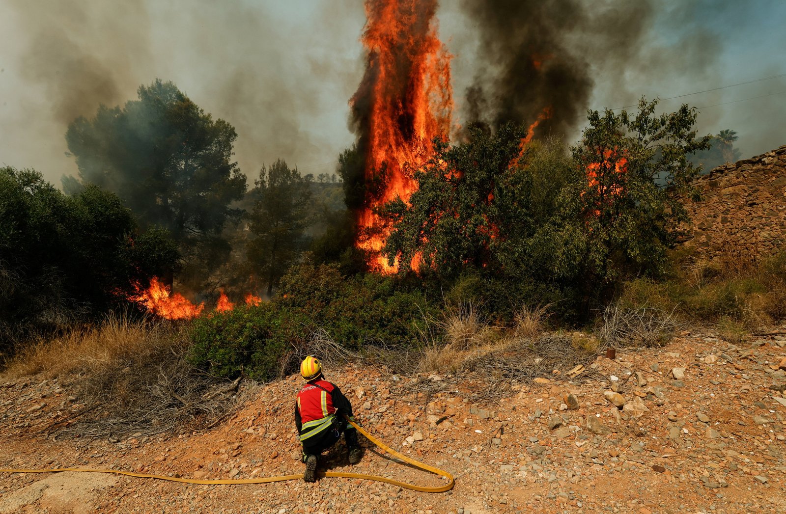 ភ្លើងឆេះព្រៃនៅទូទាំងប្រទេសអេស្ប៉ាញបានបង្ខំមនុស្សជិត 90,000 នាក់ឱ្យភៀសខ្លួនចេញពីផ្ទះរបស់ពួកគេ។