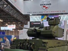 Rheinmetall បានបញ្ចប់ការទិញយកក្រុមហ៊ុនក្រូអាតចំនួន 51% នៃក្រុមហ៊ុន DOKING ដែលបានបង្ហាញមនុស្សយន្ត MV-8 Komodo របស់ខ្លួនជាមួយនឹងទួណឺវីស Mangart 30 នៅ Eurosatory ។