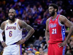 76ers អបអរការមកដល់របស់ James ជាមួយនឹងរូបថតពិធីឡើងគ្រងរាជ្យសក្តិសមជាស្តេចបាល់បោះ
