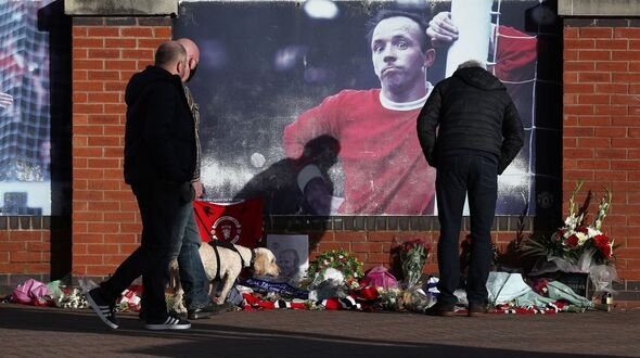 Nobby Stiles Tributes - Old Trafford Nobby Stiles Tributes - Old Trafford