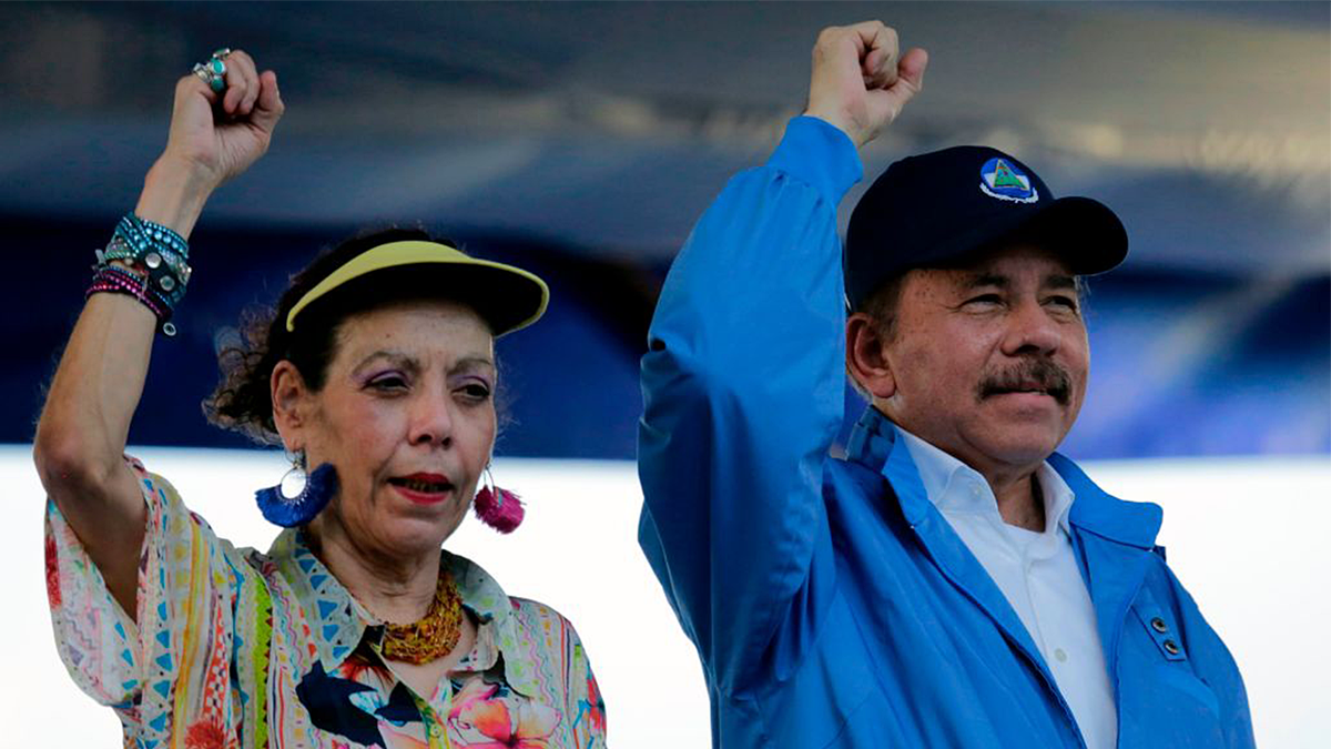 ប្រធានាធិបតីនីការ៉ាហ្គ័រ Daniel Ortega និងភរិយារបស់គាត់ Rosario Murillo
