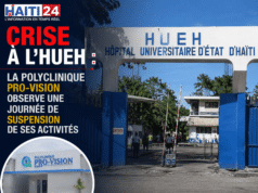 វិបត្តិនៅ HUEH៖ មន្ទីរពហុព្យាបាល Pro-Vision សង្កេតមើលថ្ងៃនៃការផ្អាកសកម្មភាពរបស់ខ្លួន ព័ត៌មានចុងក្រោយពីប្រទេសហៃទី៖ នយោបាយ សន្តិសុខ សេដ្ឋកិច្ច វប្បធម៌។
