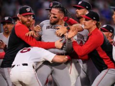Red Sox 1B Willson Contreras លេងសម្រាប់ការប្រកួតជាប់គ្នាទីពីរនៅពេលដែលកៅអីបានច្បាស់ទល់នឹង Nationals