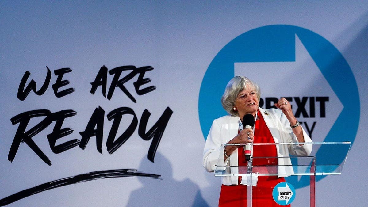 Ann Widdecombe ថ្លែងនៅក្នុងសន្និសីទសារព័ត៌មាននៅទីក្រុងឡុងដ៍។