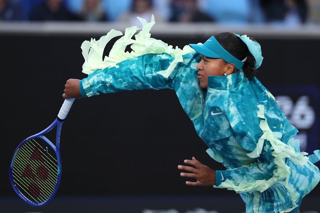 Naomi Osaka នៅក្នុងសម្លៀកបំពាក់ Jellyfish របស់នាង Naomi Osaka នៅក្នុងសម្លៀកបំពាក់ Jellyfish របស់នាង
